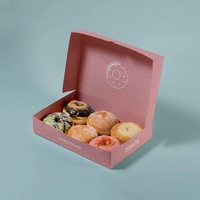 Boîte à pâtisserie écologique personnalisée avec logo imprimé, boîte à pain de qualité alimentaire, emballage pour macarons, biscuits, mochi, beignets en carton