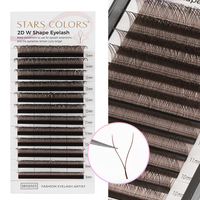 Extensions de cils en soie volume 3D 4D 5D 6D YY, plateaux individuels, noir mat foncé, brun, en cachemire, vente en gros