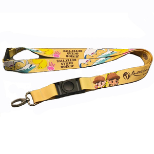 Adjustable Nylon ID Holder Neck Strap Quick Release Buckle Custom Design Durable Polyester Keychain Accessories Lanyards for ID