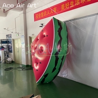 Modèle géant gonflable en forme de tranche de pastèque, accessoire publicitaire commercial extérieur, décoration de fruits gonflables pour fête estivale