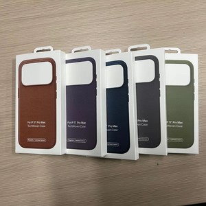 Nouvelle coque de téléphone 2025 texturée en lin pour iPhone 17 Pro Max, coque TechWoven avec logo <span class=keywords><strong>personnalisé</strong></span> et fonction cordon pour iPhone 17 - Product Image 2