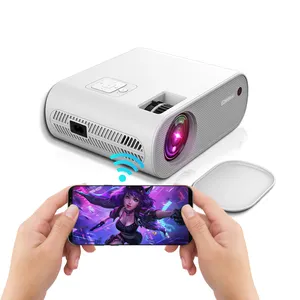 Cheerlux projetor wifi barato, projetor led para android iphone pico 1080p com tela grande