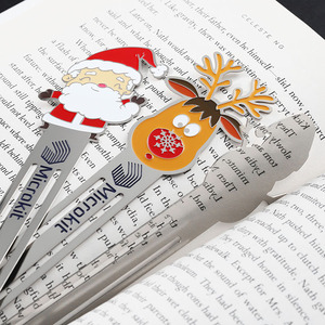 Proveedor de Artesanías Metálicas, Marcadores de Libros de Metal con Diseño de Dibujos Animados, Personalizados con Logotipo, Bañados en Oro, con Esmalte Suave - Product Image 4