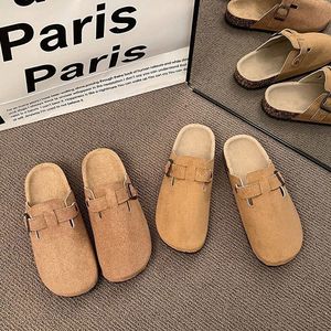 Bocken 2025, zapatillas de media punta para mujer, Primavera Verano, nuevo estilo, sandalias de plataforma francesa, ropa exterior, zuecos y mulas para otoño - Product Image 1