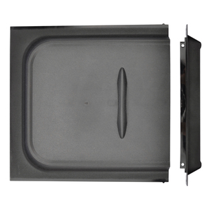 Puerta Corredera para RV de Material PP, Riel de 12 Pulgadas de Ancho con Panel de Tope Deslizante para Remolque de RV, Autocaravana, Color Blanco - Product Image 1