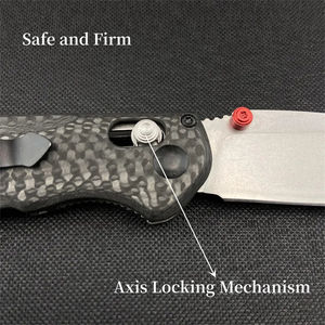 Cuchillo Plegable HL Cutters-062 S90V de Acero Inoxidable con Mango de Fibra de Carbono, para Uso Industrial, Táctico, Supervivencia, Caza y Camping, OEM - Product Image 5