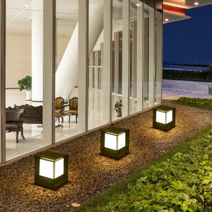 Luz de pilar de jardín LED con energía Solar, farol de poste de valla para exteriores, lámpara de puerta decorativa, farol de montaje de <span class=keywords><strong>muelle</strong></span> para decoración de puerta - Product Image 5