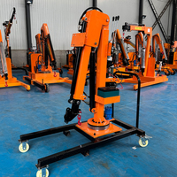 Mini-grue hydraulique électrique BOB-LIFT 1 tonne, rotation à 360°, flèche de 3,1 m pour le chargement sur camionnette