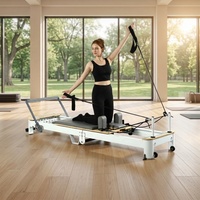 Reformer de Pilates pliable multifonction en aluminium pour la maison, avec design durable et réglable pour l'entraînement corporel, garantie 10 ans - En promotion