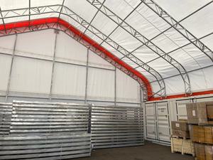 Carpa Contenedor de 40 pies de Diseño Industrial GS, Refugio de Acero de Doble Armadura para Almacén de Envío con Forma de Domo o Pico, Tamaño de 20 pies - Product Image 5