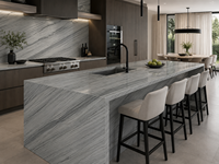 Dalles et carreaux en granit gris galaxie pour comptoirs de cuisine, dessus de vanité, marches d'escalier, carreaux de sol intérieurs et crédences