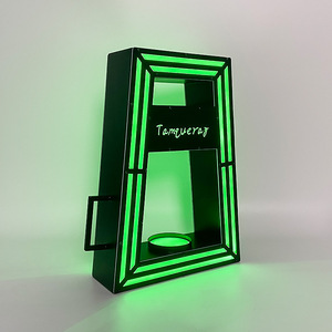 Range-bouteilles lumineux à LED rectangulaire AC 85-265V avec lumière verte pour l'affichage du champagne et des spiritueux - Product Image 3