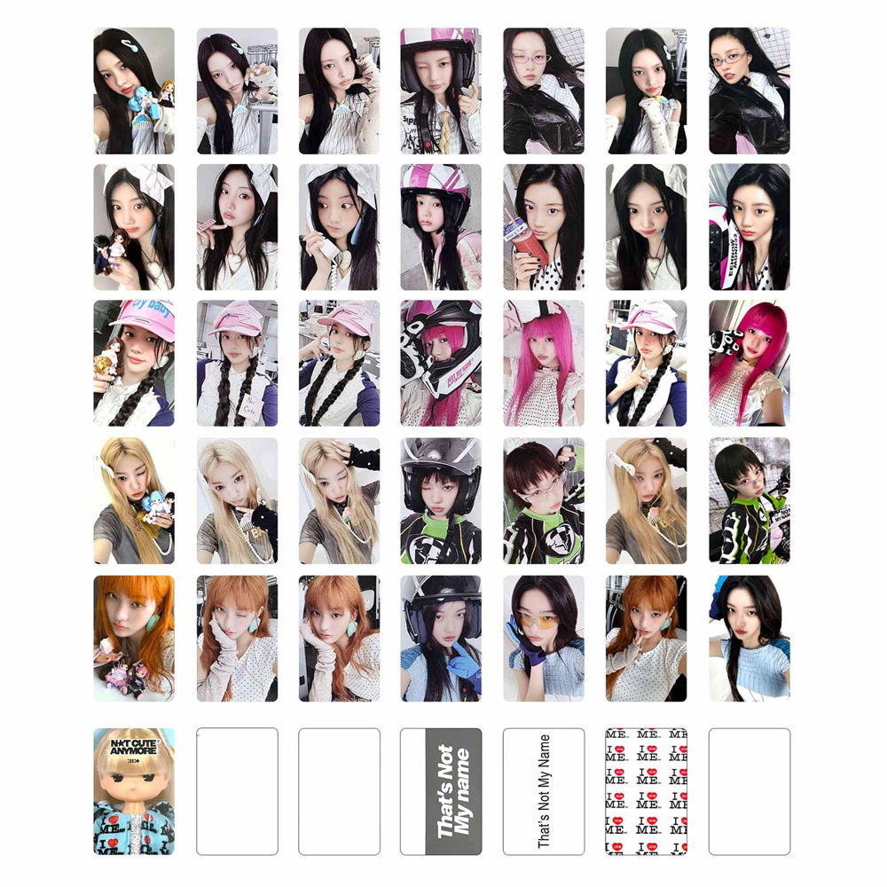 5Pcs/Set Kpop ILLIT NOT CUTE ANYMORE Album WVS HMV Ver Glossy