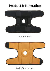Genouillère ouverte réglable avec supports latéraux, soutien compressif pour le genou avec sangles auto-agrippantes pour le sport, la course à pied et le cyclisme - Product Image 6