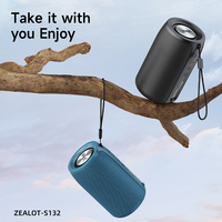Enceinte sans fil ZEALOT S132 5W étanche TWS avec chargement Type-C, TF, USB, AUX pour camping en extérieur, maison, fête, voyage, plage