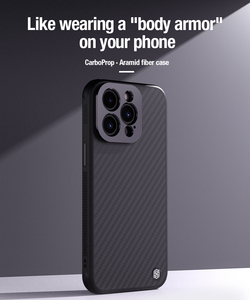 <span class=keywords><strong>NILLKIN</strong></span> เคสแม่เหล็ก aramid ไฟเบอร์สำหรับ <span class=keywords><strong>iPhone</strong></span> 15 14 <span class=keywords><strong>13</strong></span> <span class=keywords><strong>PRO</strong></span> MAX พร้อมขาตั้งเลนส์กล้องเคสรวมทุกอย่างป้องกันการตก - Product Image 2