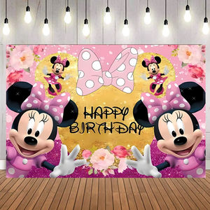 <span class=keywords><strong>Minnie</strong></span> & Mickey Mouses Bannière Toile <span class=keywords><strong>de</strong></span> Fond Enfants Fête Joyeux Anniversaire Décorations Mickey Bannière Toile <span class=keywords><strong>de</strong></span> Fond - Product Image 4