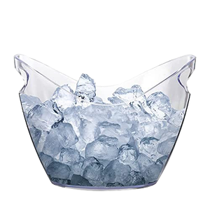 Custom logo Factory Sale 4L clear Transparent Acrylic Eco-Friendly Minimalist Wine for Beer <b>Plastic</b> Ice Bucket Party - Product Image 4