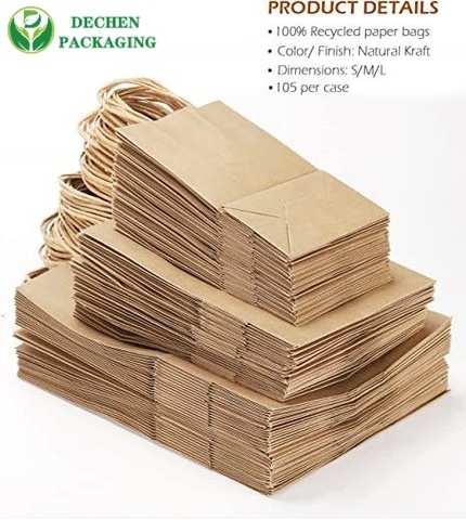 Export Standard Paper Shopping Bags with Handles Wholesale