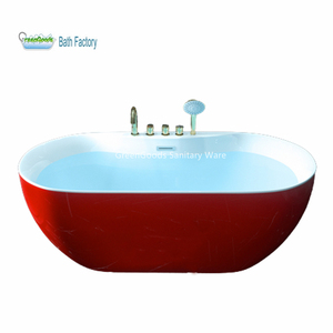 CE Certification Offre Spéciale USA FLORIDE <span class=keywords><strong>Amazon</strong></span> 59 pouces Ovale Acrylique Autoportante Baignoire Avec Drain Central - Product Image 1