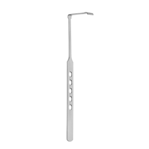Retractor de párpado con extremo acampanado, angulado, 14 x 32 mm, profundidad 160 mm, instrumento quirúrgico de acero para procedimientos oftálmicos - Product Image 3