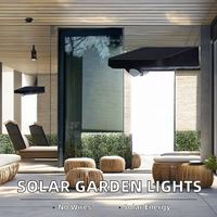 Lampes murales solaires à capteur LED étanches IP65 à haute luminosité pour extérieur, lampe de clôture PIR décorative, à intensité variable, garantie 2 ans pour jardin
