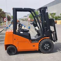 Forklift Listrik Lithium 3 Ton dengan Tiang Duplex 3m, Baterai LiFePO4, Pengisian Cepat, untuk Gudang