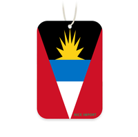Désodorisant de voiture drapeau Antigua, best-seller, parfums uniques longue durée, désodorisant suspendu pour voitures et camions, patriotique
