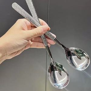 <span class=keywords><strong>Cuillère</strong></span> à dîner en acier inoxydable à long manche martelé Cuillères à soupe rondes Cuillères <span class=keywords><strong>de</strong></span> <span class=keywords><strong>table</strong></span> <span class=keywords><strong>de</strong></span> restaurant - Product Image 5