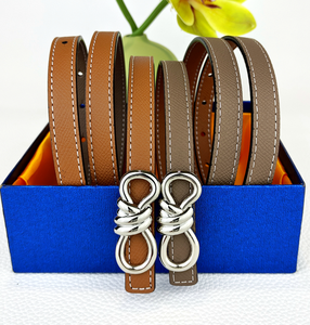 Nuovi disegni Double face da donna sottile in vera pelle con cinturini colorati fibbia con fiocco in vera pelle <span class=keywords><strong>cintura</strong></span> in vita - Product Image 2