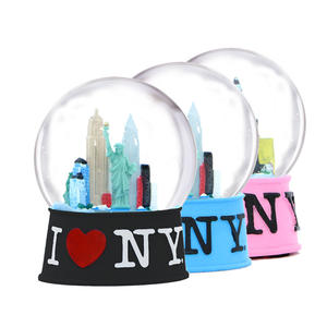 Globo de agua de resina de los Estados de América <span class=keywords><strong>barato</strong></span> personalizado turista 45MM 65MM ciudad de Nueva York recuerdo California Connecticut globo de nieve - Product Image 4