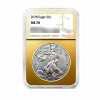 Support de pièces de monnaie de qualité supérieure, taille personnalisée 14-40 mm, étanche à l'air, scellage ultrasonique, support de pièces de monnaie de qualité supérieure PCGS, support de pièces de monnaie en lingot