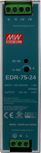 Fuente de Alimentación (PSU) Nueva Original EDR-75-24 AC/DC para Riel DIN, ITE, 1 Salida, 76.8 W, 24 VDC, 3.2 A - Product Image 2