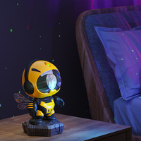 Projecteur de lumière nocturne pour chambre d'enfant Bee Star Galaxy Aurora, moderne, avec télécommande, effet ciel étoilé et ondulations d'eau LED
