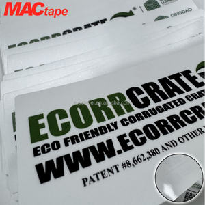 Rouleau de ruban adhésif acrylique imperméable découpé sur mesure, autocollants transparents imprimés avec code QR, film de masquage vinyle personnalisé pour extérieur - Product Image 3