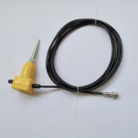 Géophone simple 4,5 Hz vertical avec connecteur mâle BNC, câble coaxial blindé, géophone sismique 4,5 Hz en chaîne