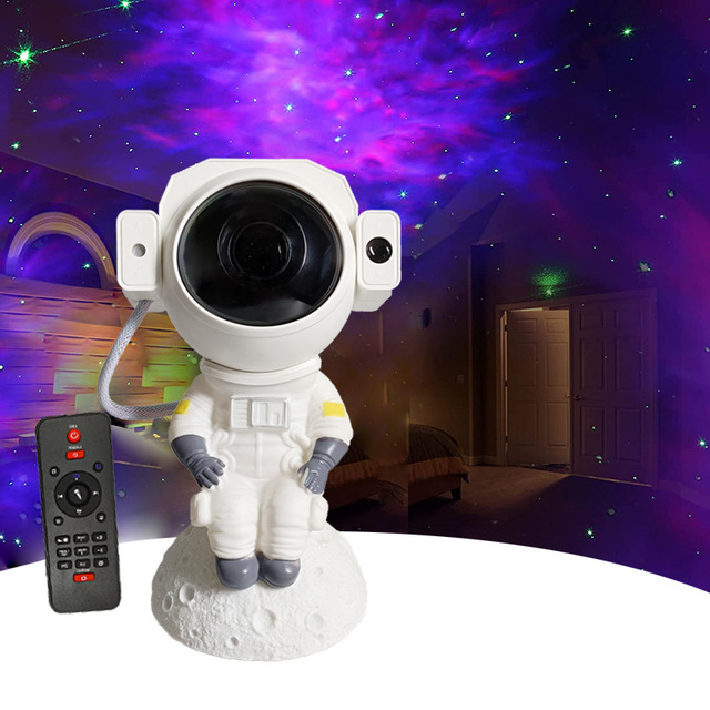 Sky Moon Galaxy Music Rgb Remote Control LED Night Light Lamp Spaceman Astronaut Proyector Star Projector With Bluetooth Speaker