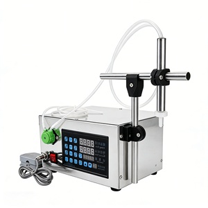 Semi-Automatic Small Fruit Juice Milk Tea Beverage Pedal Control Liquid Filling Machine for Soda and <b>Beer</b> Plastic Chemical - Product Image 3
