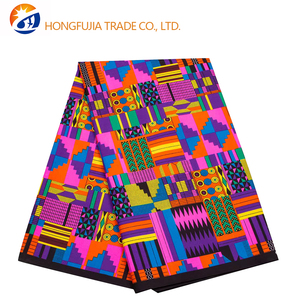 <span class=keywords><strong>Pagne</strong></span> africain en organza tissé batik 100% coton uni anti-boulochage de poids moyen avec grand motif doré - Product Image 1