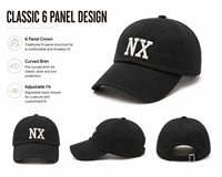 Casquette de baseball personnalisée brodée en 3D motif léopard Dobby Dot, 100 % coton, 6 panneaux, visière incurvée, réglable, unisexe, marque privée, pour l'extérieur