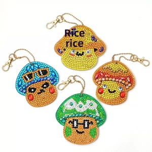 Porte-clés 5D à motif diamant, dessin animé, anime, extraterrestre, cristal, DIY, pendentif double face, acrylique imprimé, type Pâques - Product Image 3
