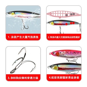 เหยื่อปลอมแบบลอยน้ำ ขนาด 85 มม. 100 มม. สำหรับตกปลาแบบ Walk <span class=keywords><strong>the</strong></span> Dog Wobbler เหมาะสำหรับปลา Bass, ปลากะพง, น้ำเค็ม รับผลิตตามแบบ OEM - Product Image 3