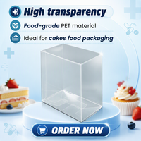 Boîte cadeau transparente en acétate, emballage en PVC transparent, boîte pliante en plastique PET rectangulaire, impression personnalisée, vente en gros OEM ODM