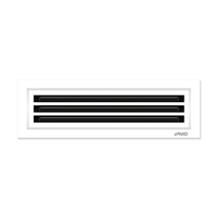 Grille de protection de conduit de ventilation pour climatisation, dispositif de ventilation en alliage d'aluminium, diffuseur de fente linéaire en ABS