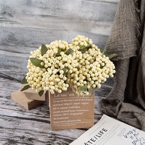 ช่อดอกไม้ประดิษฐ์ CallaFloral ผลไม้มงคล พลาสติกตกแต่งภายในบ้าน สีขาวนม สีแดงสด สีแดงเข้ม สีม่วงเข้ม GF13645 - Product Image 2