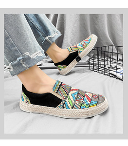 Zapatos de tela para hombre nuevo verano transpirable Casual paso en <span class=keywords><strong>mil</strong></span> capas inferior estilo chino zapatos de tabla de tela - Product Image 5