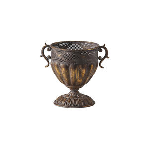 Pot de fleurs en fer forgé rétro européen, grand modèle, pour extérieur, jardin, décoration, pour plantes vertes. - Product Image 5