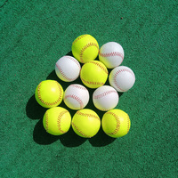 Softball professionnel de 12 pouces et balles d'entraînement de baseball solides et dures Variétés souples et dures disponibles