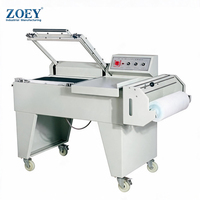 Machine d'emballage thermorétractable 2-en-1 ZOEY avec équipement intégré de scellage et de découpe pour boîtes cadeaux, cosmétiques et emballages d'entrepôt