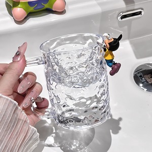 Vaso para cepillos de dientes con diseño de glaciar, transparente, gris, individual, para uso en el baño - Product Image 4